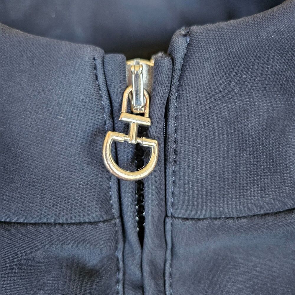 Cavalleria Toscana Women's Zip Up Soft Shell Navy Blue Riding Jacket Size Small - Picture 6 of 11